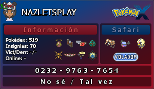 Tarjeta de nazletsplay